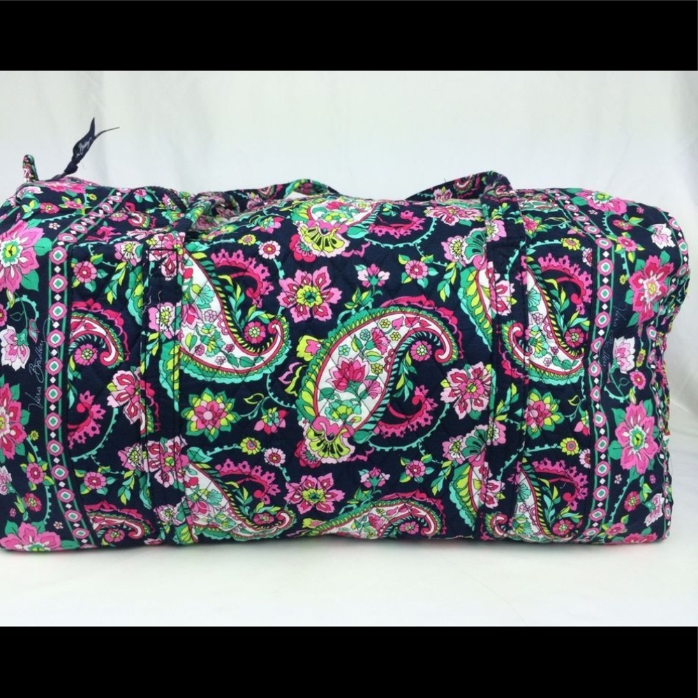 vera bradley petal paisley large duffle